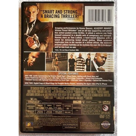 Street Kings - DVD, 2008, 2-Disc Set, Digital Copy Not Guaranteed - Picture 2 of 6